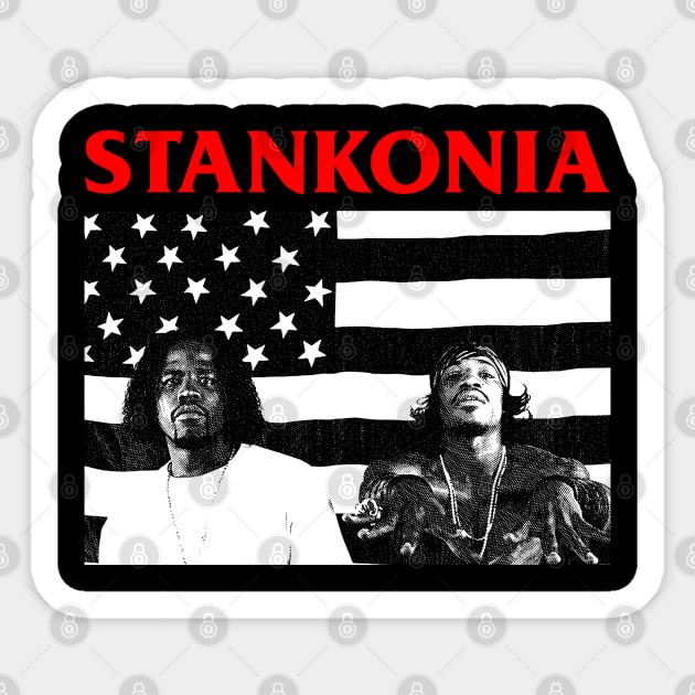 Stankonia - Engraving Sticker by Parody Merch